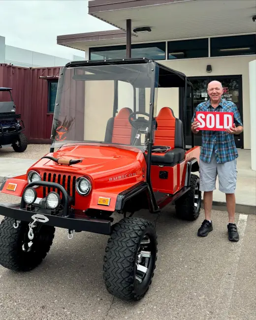 Customers with a sold KANDI golf cart