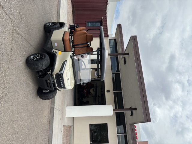 Cream 2025 KANDI GOAT 2P outside Arizona Golf Cart Repair