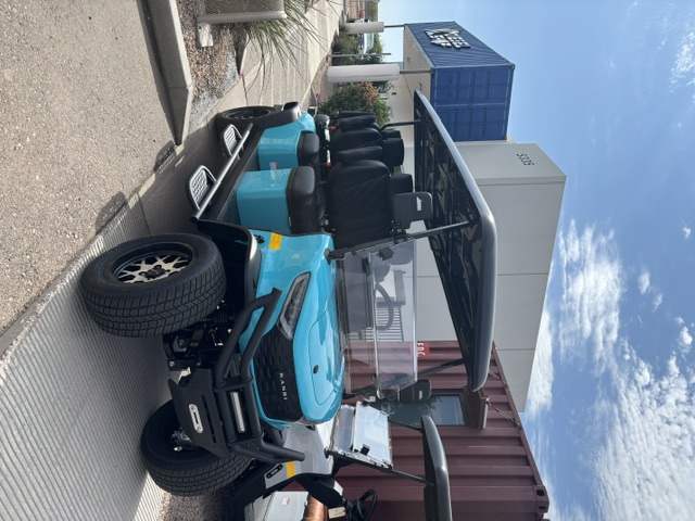 Turquoise 2026 KANDI Kruiser 6Pro-B full front three-quarter view